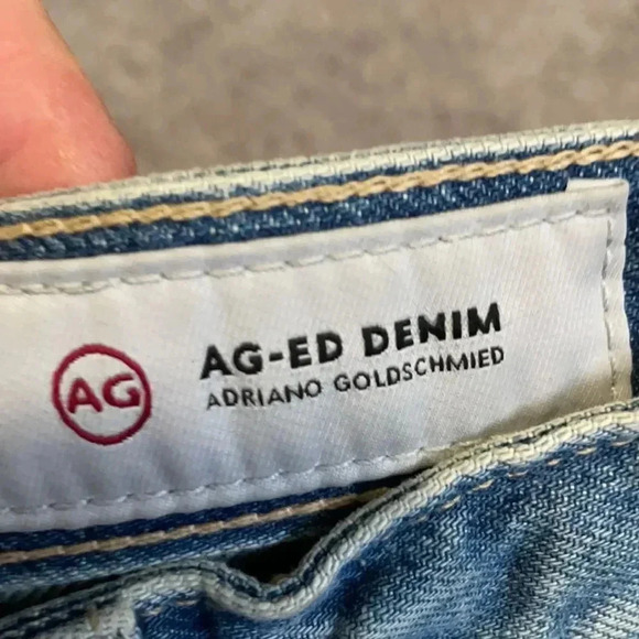 AG Adriano Goldschmied The Phoebe high rise straight leg jeans women’s size 23 - Picture 4 of 16